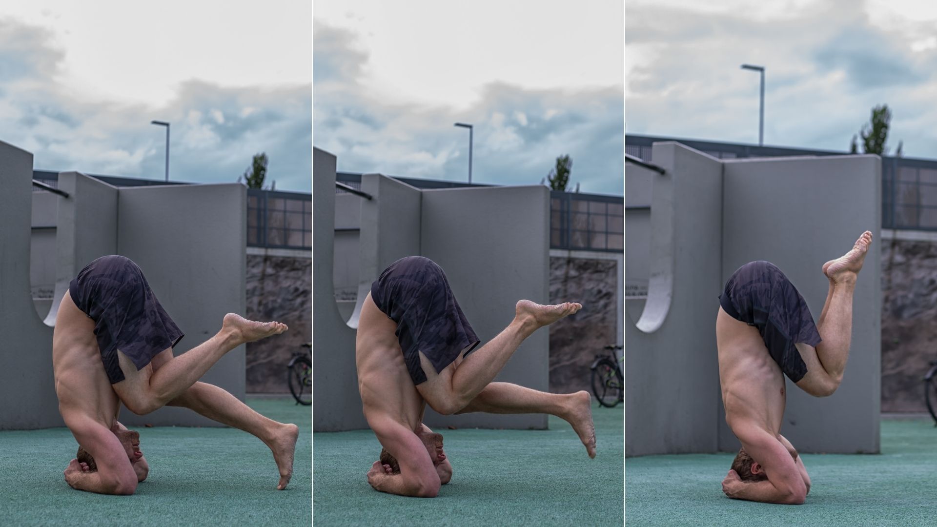 10 Yoga Kopfstand Päckchen Position