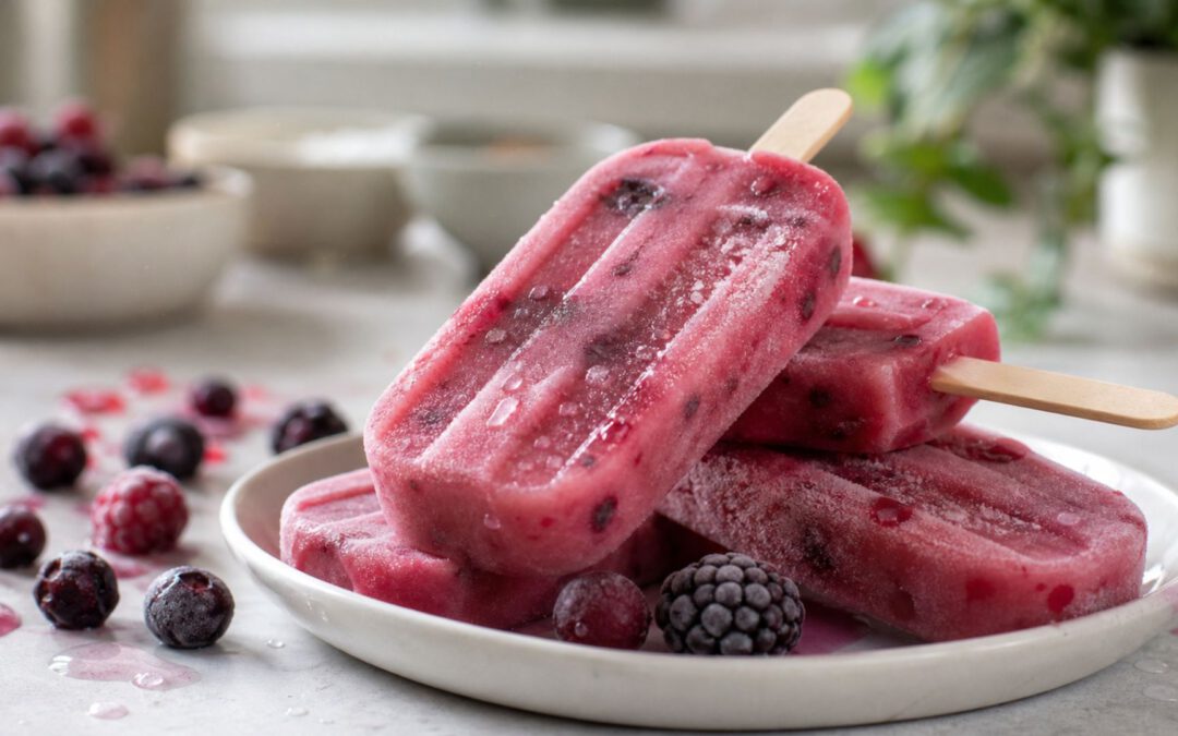 Beeren Joghurt Popsicle