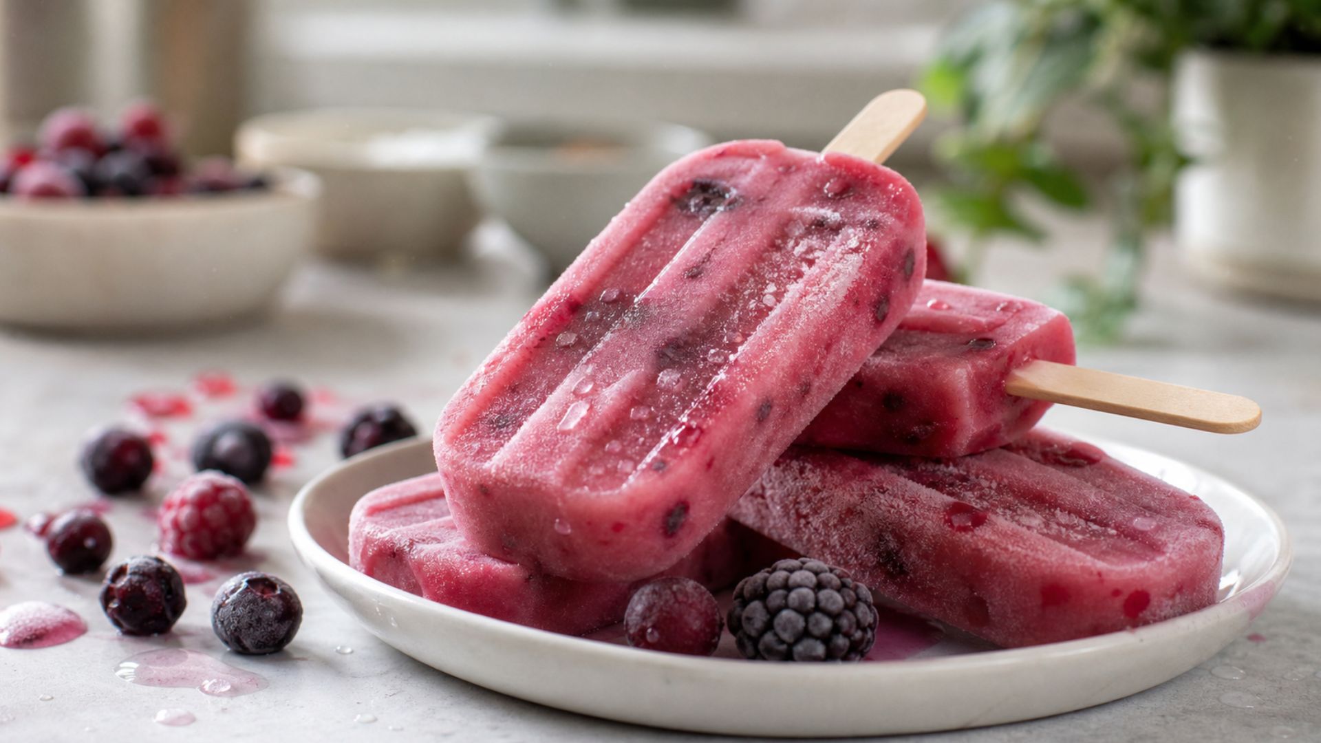 Beeren Jogurt Popsicles - ©Allround Athletics