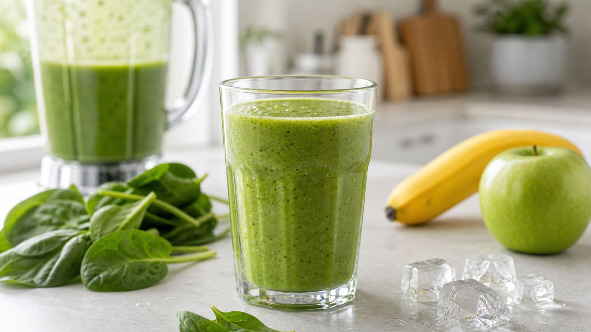 Grüner Frühstücks Smoothie