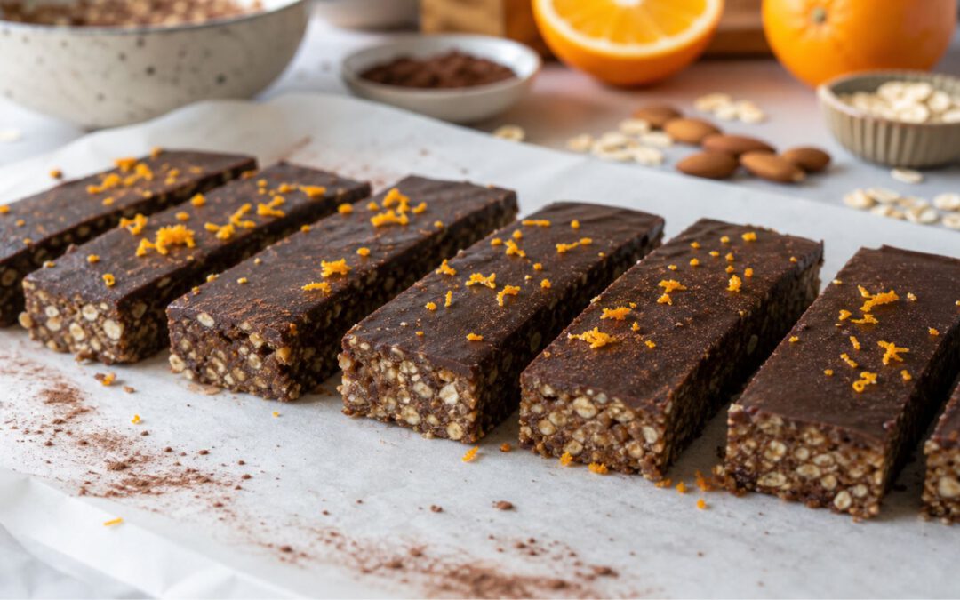 Veganer Protein Riegel Schoko-Orange